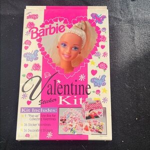 Barbie Pink Valentine Sticker Kit. ( 0212 )